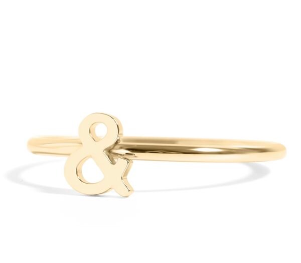 Ampersand Symbol Stacking Ring