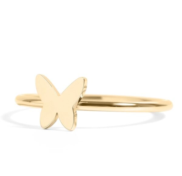 Butterfly Symbol Stacking Ring