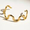 Aura Wavy Bold Statement Bracelet