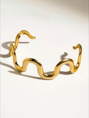 Aura Wavy Bold Statement Bracelet