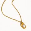 Zakai Natural Pearl Round Necklace
