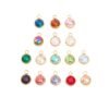 img_2163.jpg Gold Round Glass Charm - Assorted Colors