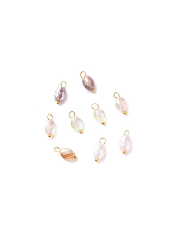 img_2174.jpg Gold Sea Glass Iridescent Glass Charms - Assorted