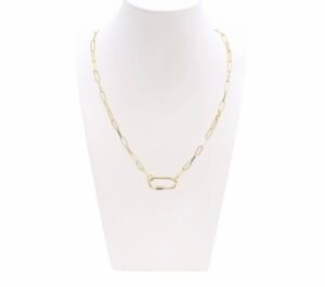 Gold Ashley Necklace with Piper Carabiner