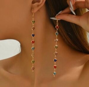Screenshot Colorful Love Tassel Earrings